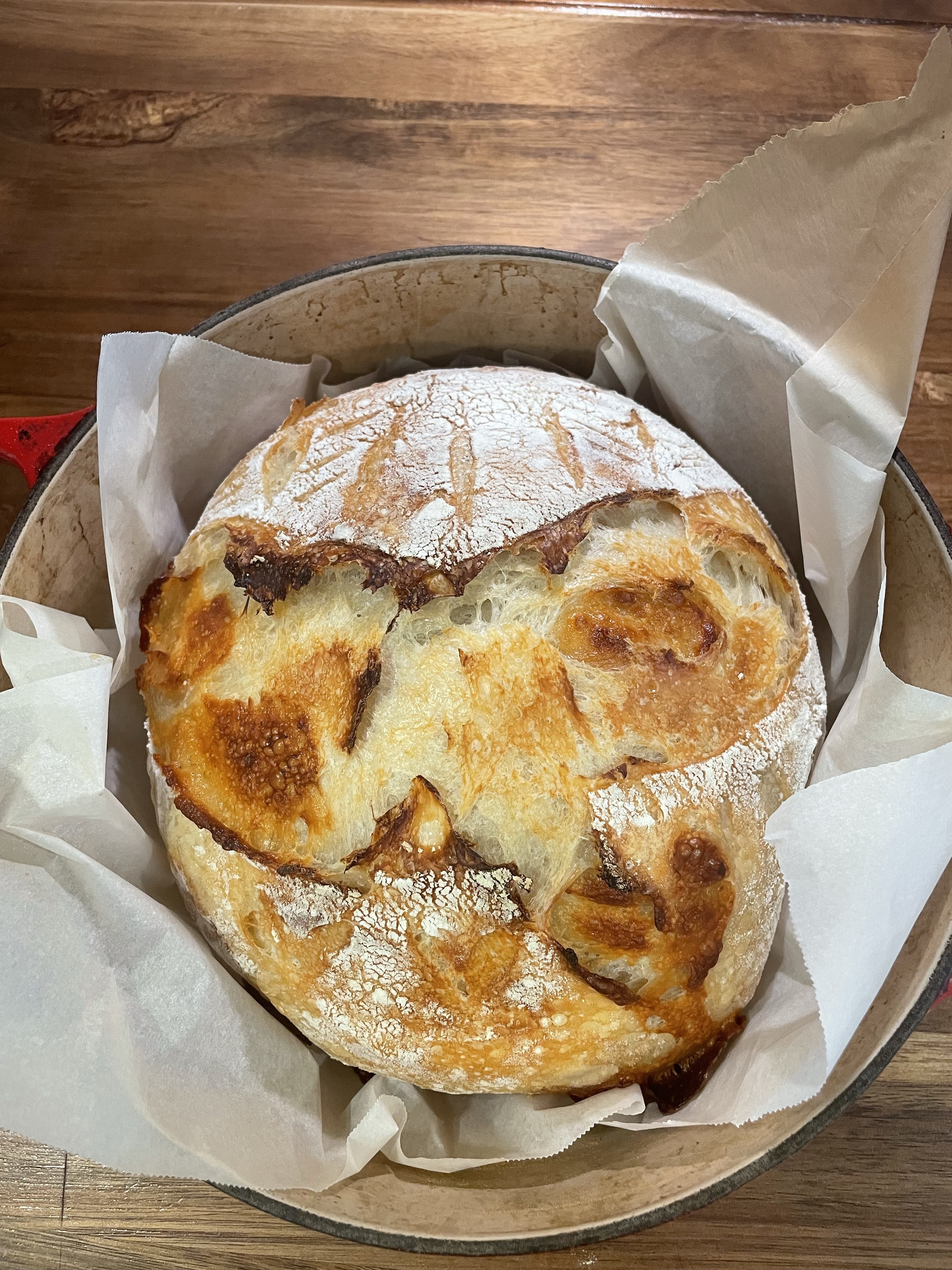 Roasted Garlic & cheddar Sourdough Boule 