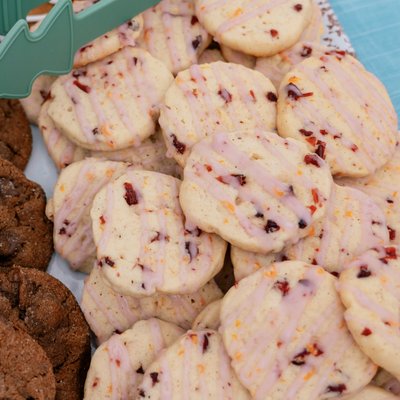 Cranberry Orange Slice Cookies