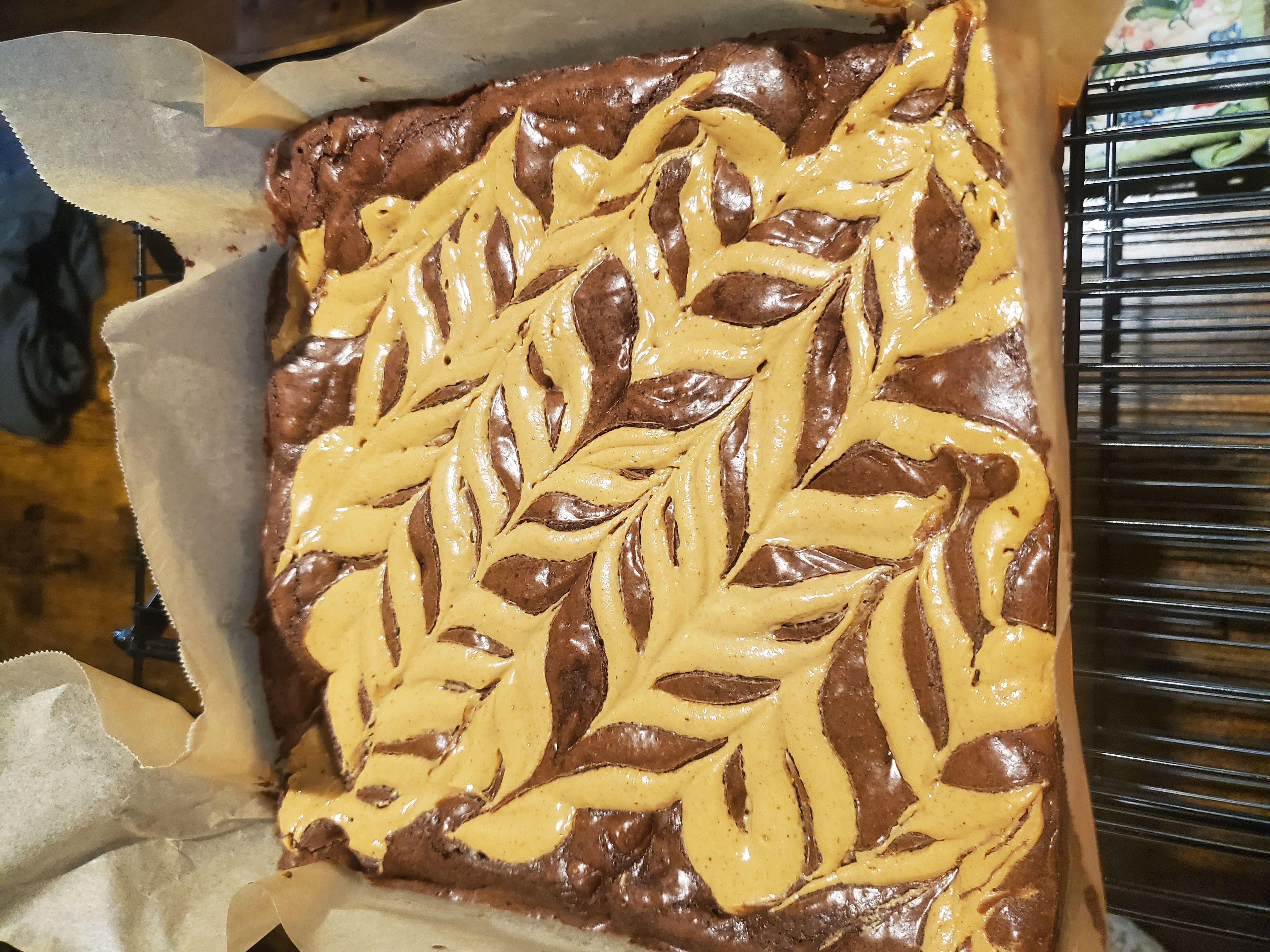 Peanut Butter Brownies 