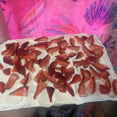 1/4 Sheet Tres Leches W. Fruit