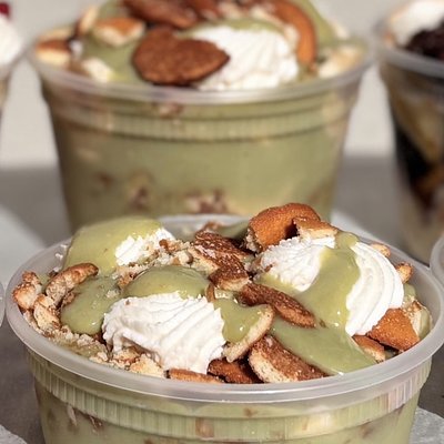 🍵 Matcha Banana Pudding Small 