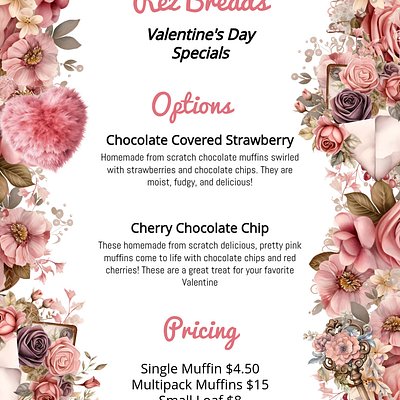 Valentine’s Day Menu