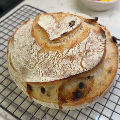 Cinnamon Raisin Sourdough Loaf