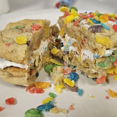 Fruity Pebble Cookie Sandwiches 4 Pack
