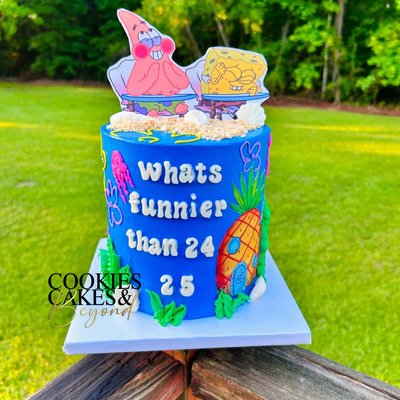 6” Round Cake (3 Layers Of Cake Serving 15+)