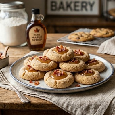 Maple Thumbprint Cookies