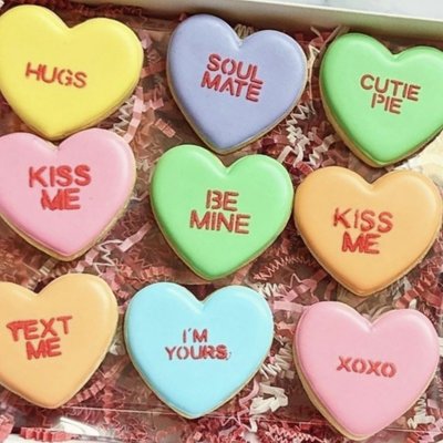Conversation Heart Sugar Cookies (12)