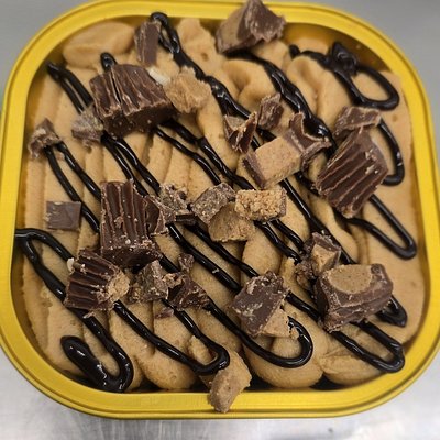 Chocolate Caramel Brownies With Assorted Frosting/toppings