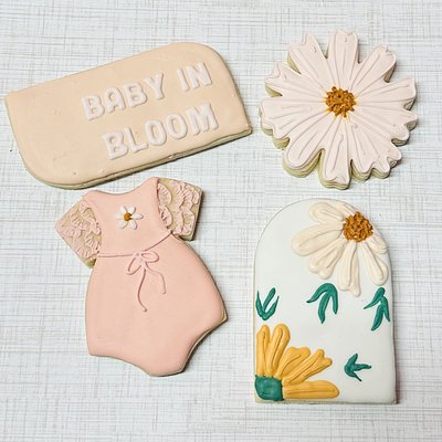 Baby Shower Dozen Decorated Sugar Cookie Set