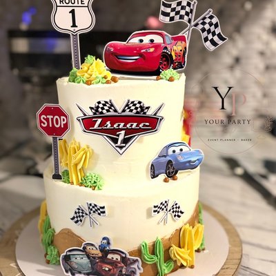 2-Tier Custom Cake: 50 Servings