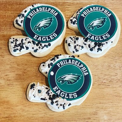 EAGLES COOKIES 🦅💚🏈 Per Dozen