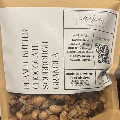 Peanut Butter Chocolate Sourdough Granola 