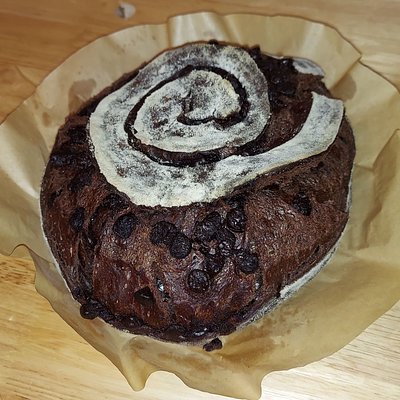 Double Chocolate-Espresso Sourdough Bread - Full Loaf