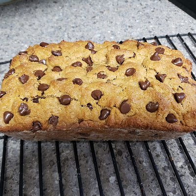Chocolate Chip Peanut Butter Bread Loaf
