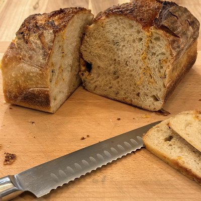 Regular Sourdough Loaf- Italian Herb And Cheddar