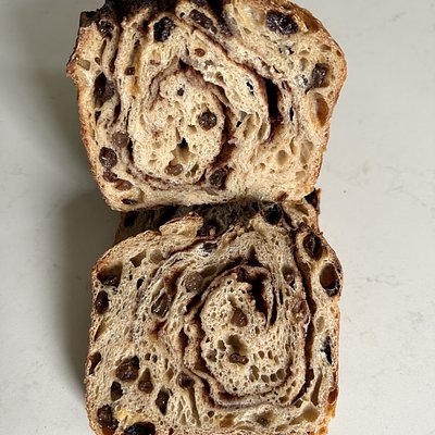 Rustic Cinnamon Raisin Bread