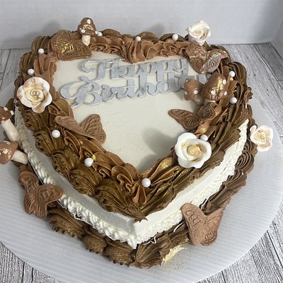 Custom 10in Heart Cake