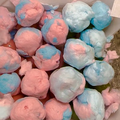 Cotton Candy Coated Tray