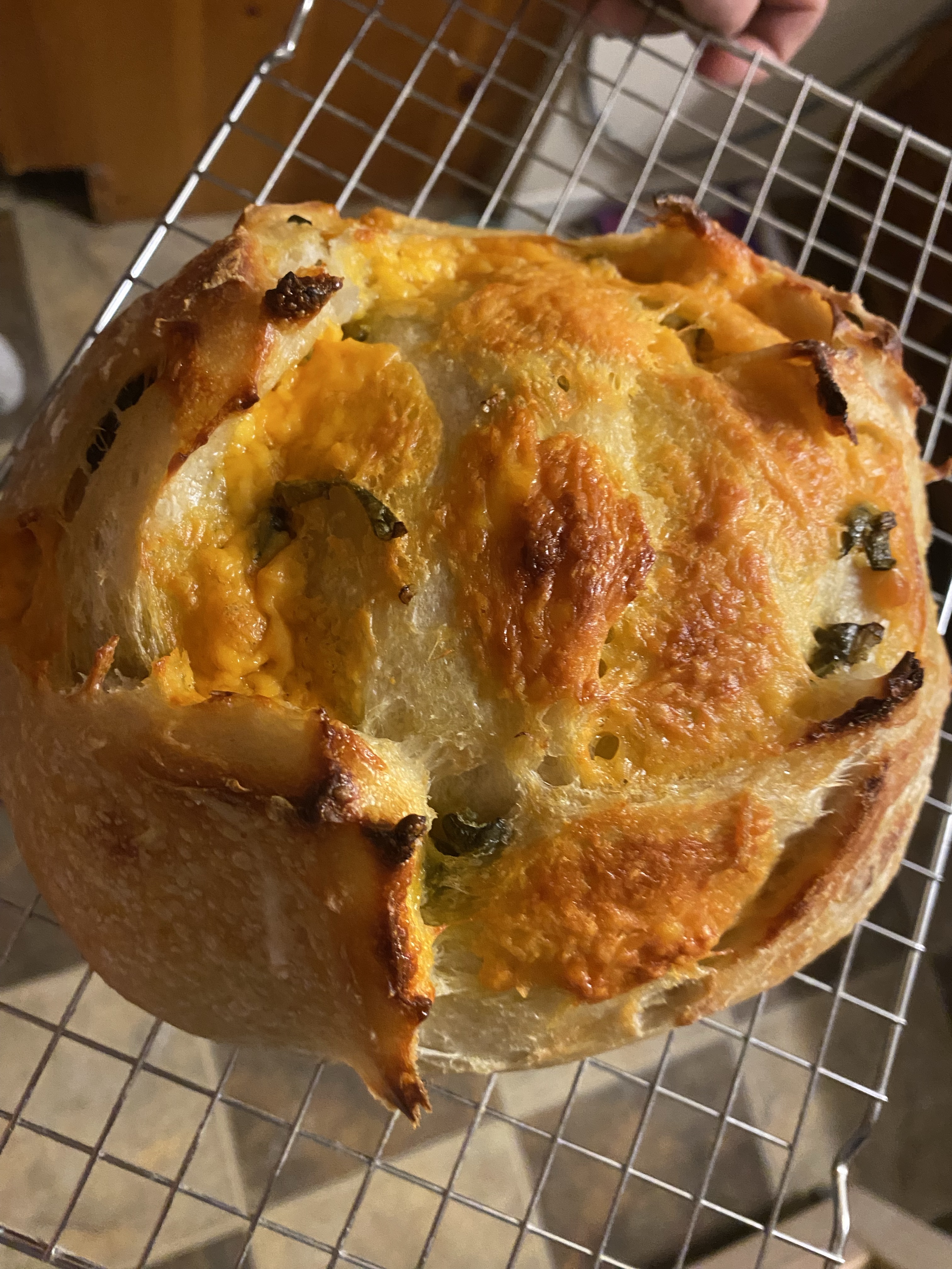 Jalapeño Cheddar Sourdough Loaf 