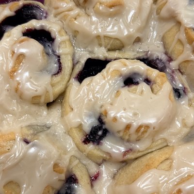 Sourdough Lemon Blueberry Rolls 