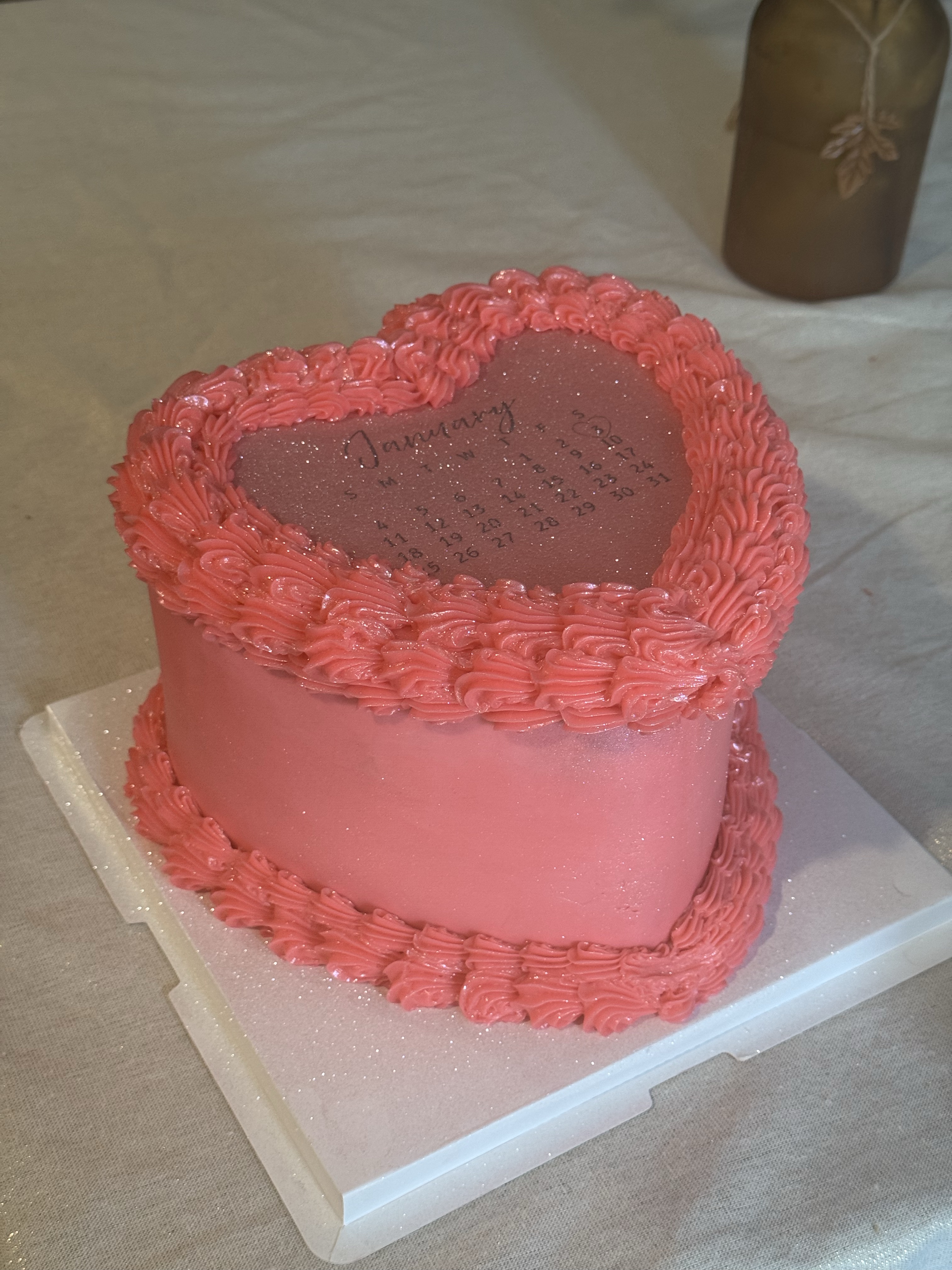 6 Inch Heart Cake