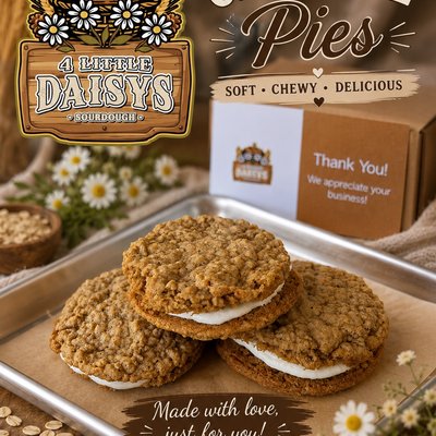 Homemade Oatmeal Pies-6 Pcs