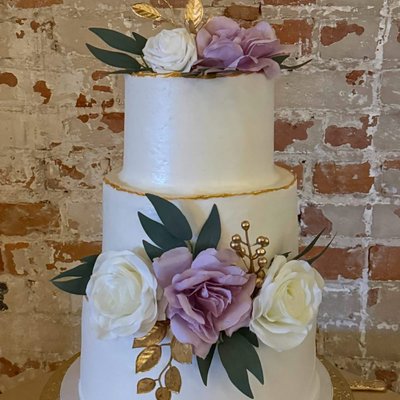 3 tier wedding 6” 8” &10”