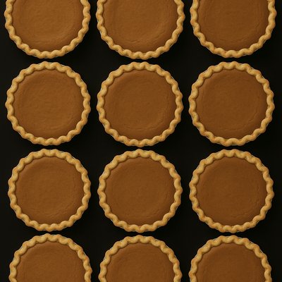 12 Mini Pumpkin Pies (cupcake sized)