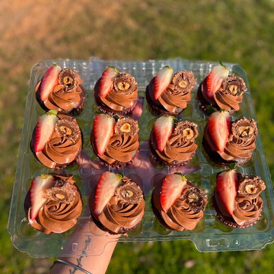 Chocolate Cupcakes with Nutella Buttercream