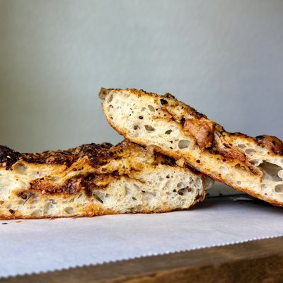 Crimson Scallion Sourdough Focaccia 