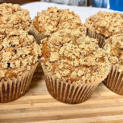 Fresh Milled Blueberries Streusel Muffins