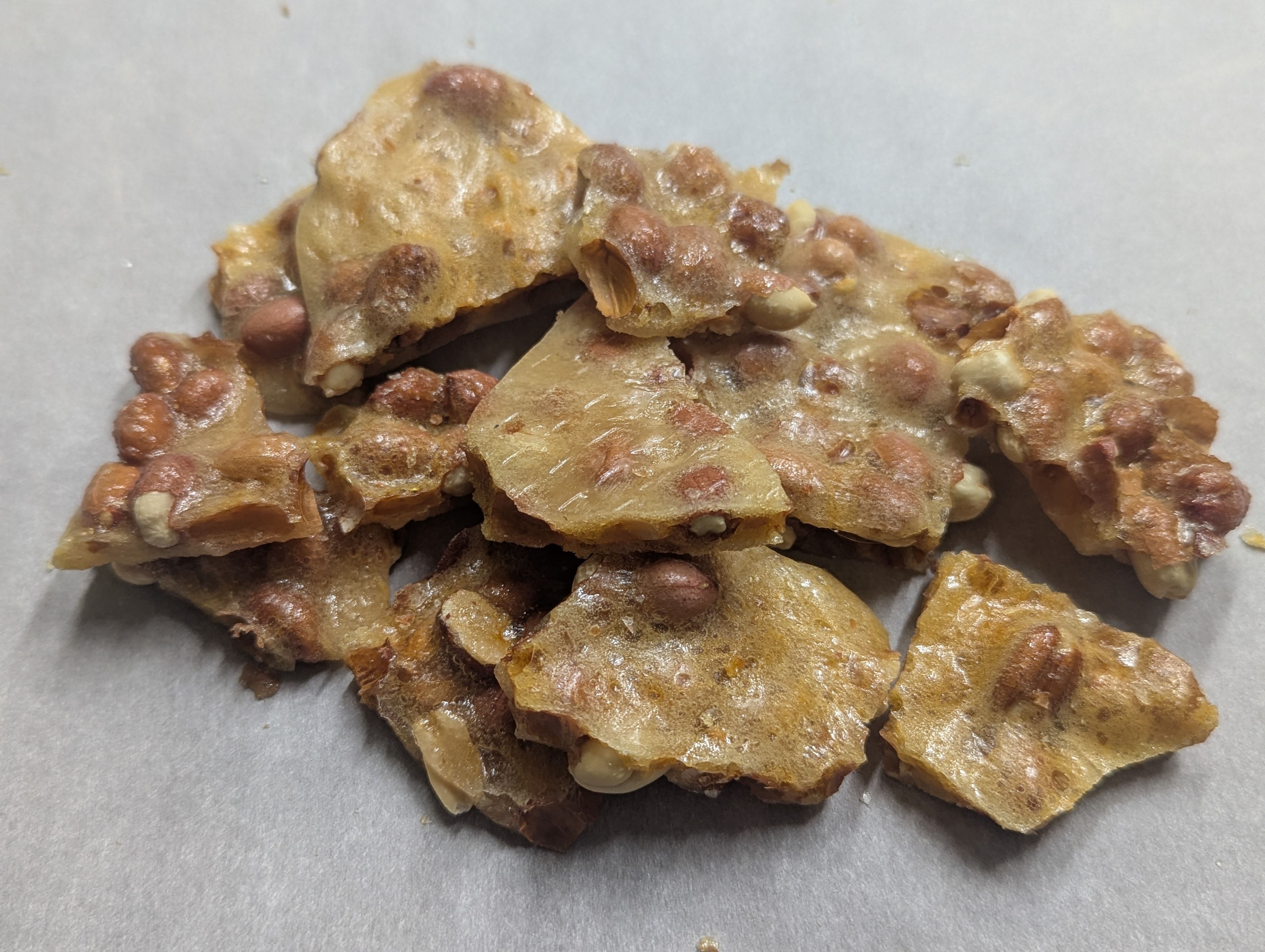 Home Made Peanut Brittle 1/2 Lb 