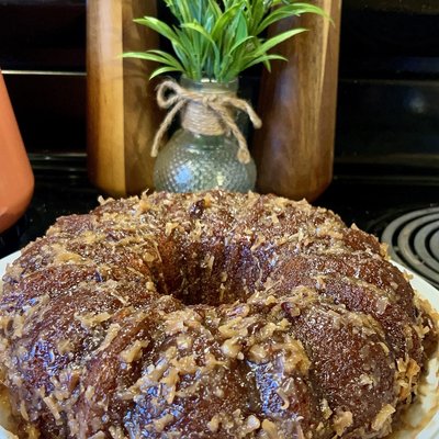 Butter Pecan With Coconut Pecan Icing