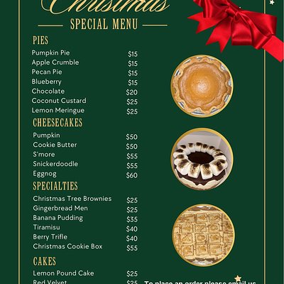 Christmas Menu
