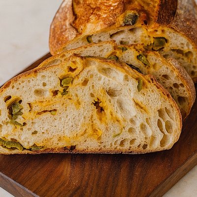 Sourdough Jalapeño Cheddar Boule 