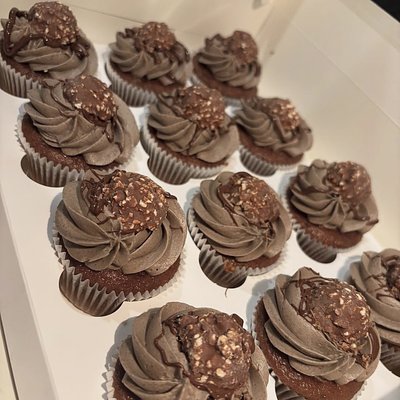 1 Dozen Triple Chocolate Hazelnut Cupcakes