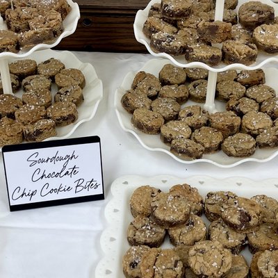 1.5” Round Sourdough Chocolate Chip Cookie Bites- Pack Of 12