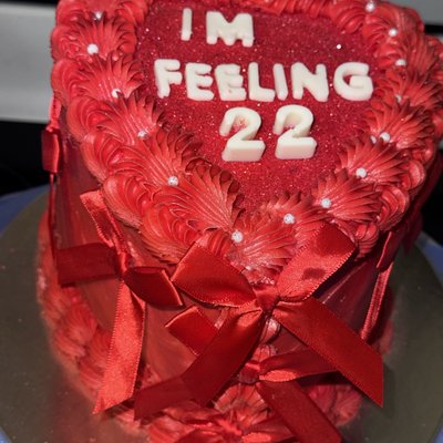 6-Inch Custom Heart Cake 