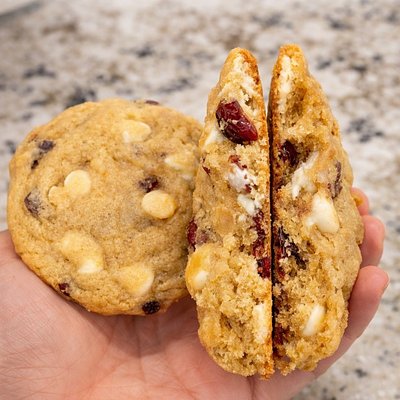 Cranberry White Chocolate Chip Cookies 