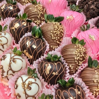 1dz Custom Chocolate Covered Strawberries 