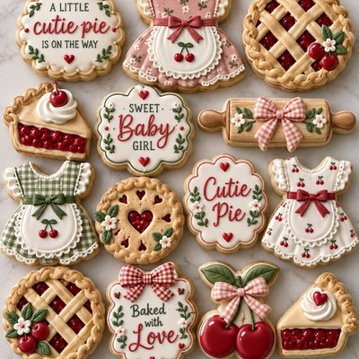 Cherry Pie Baby Cookie Set