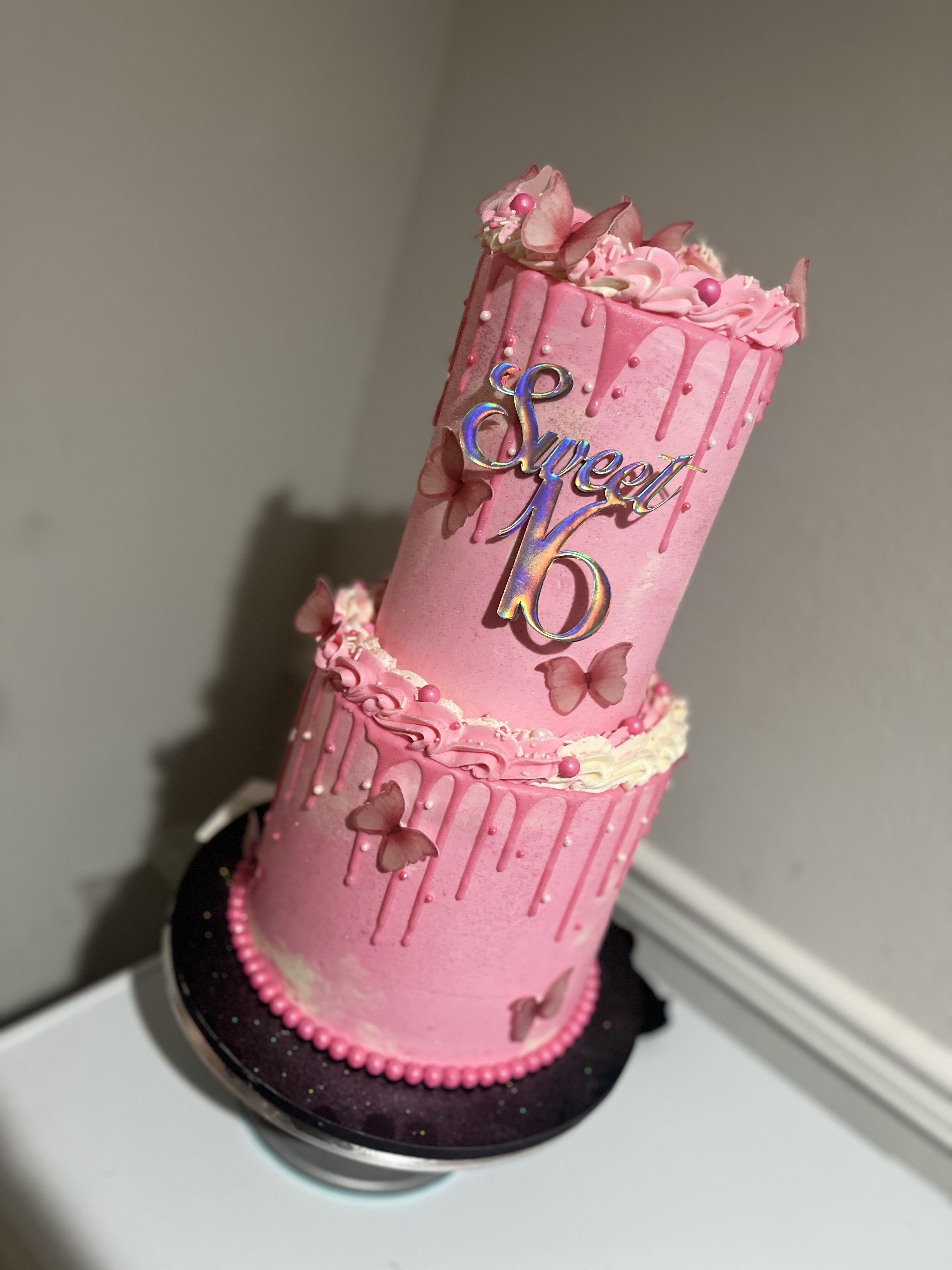 6/8 Inch Two Tiered Cake