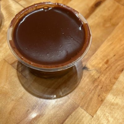 Gluten Free Chocolate And Salted Caramel  Cheesecake Pots 