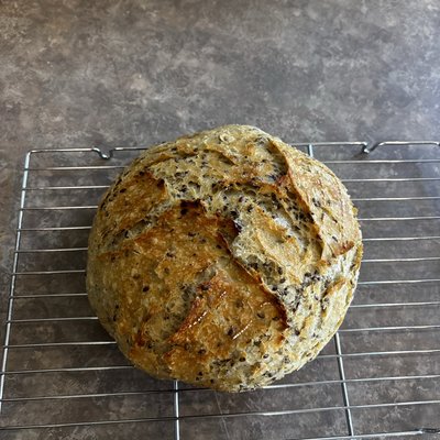 Artisan Garlic & Herb Flax Loaf