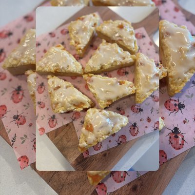 Apricot Sourdough Scones
