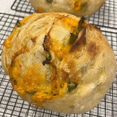 Jalapeno Cheddar Sourdough Loaf 