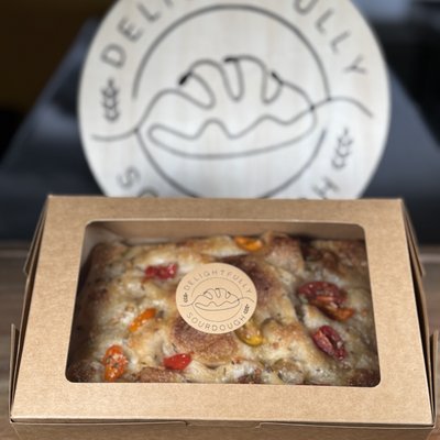 Tomato, Garlic, & Rosemary Focaccia