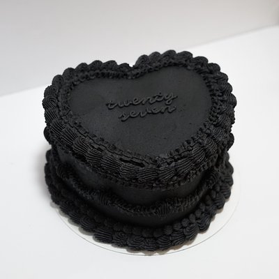 8-Inch Three-Layered Heart Cake