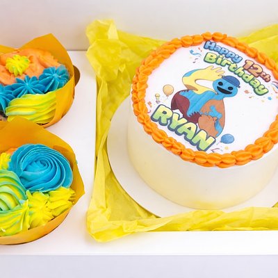 Bento Box - 4inch cake with 2 standard cup cakes