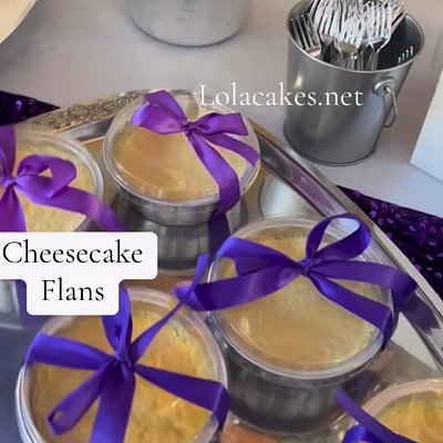 Cheesecake Flans (8 Qty) Individually Pkgd
